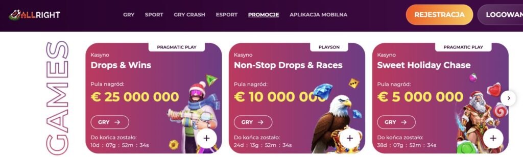 All Right Casino promocje All Right Casino promocje